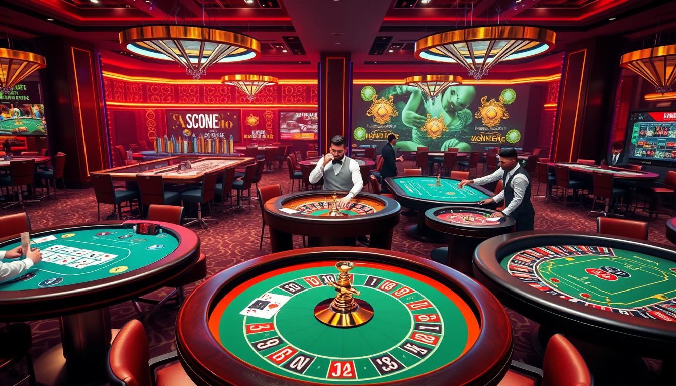 Platform live casino online dengan berbagai permainan meja langsung